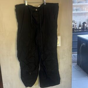 Black parachute pants great condition